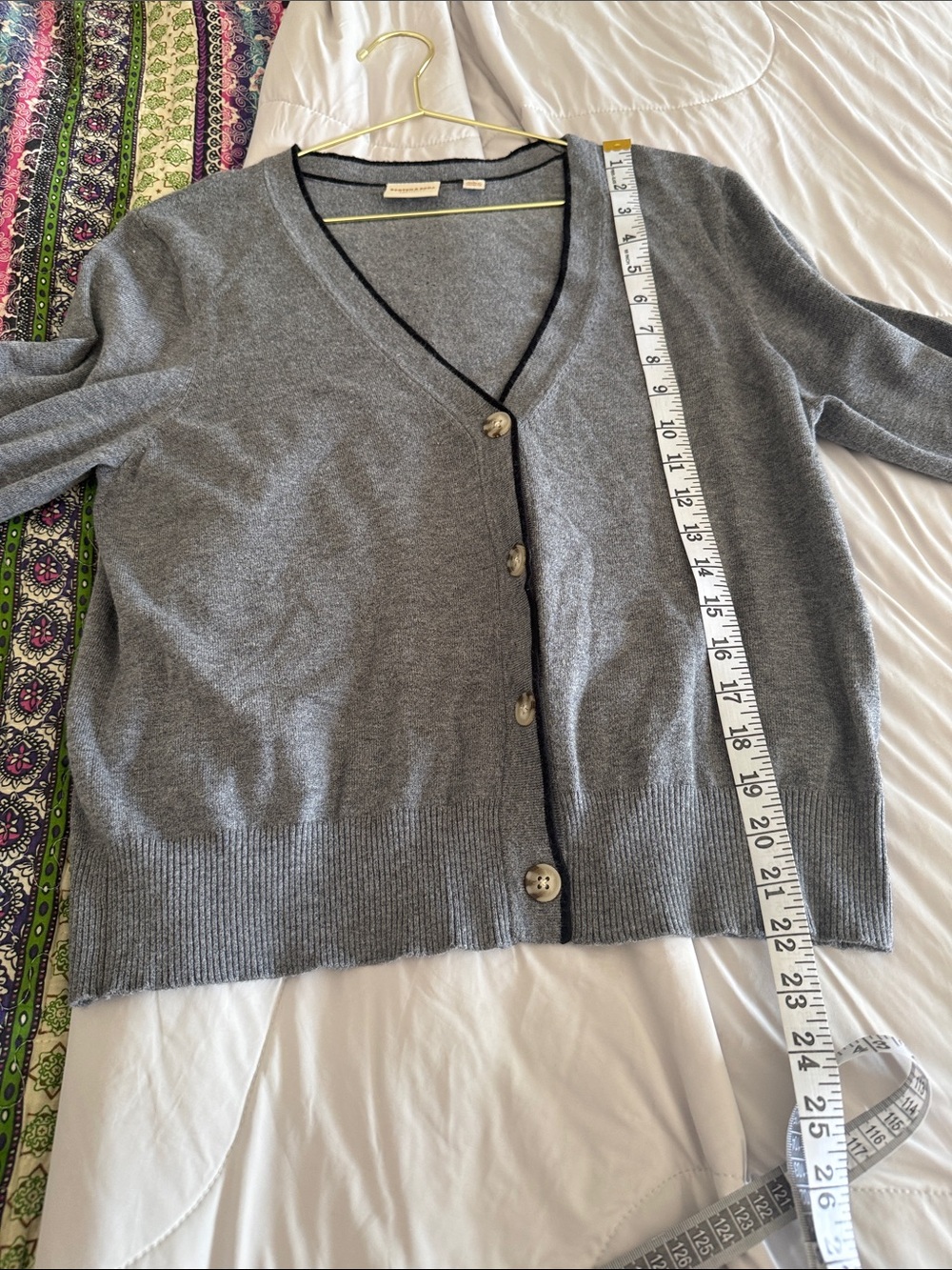 Scotch & Soda Gray V-Neck Button Cardigan - Picture 7 of 7